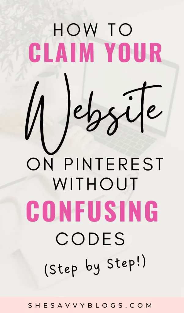 How to Claim Website on Pinterest
