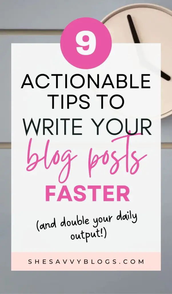 How to Write a Blog Post Faster